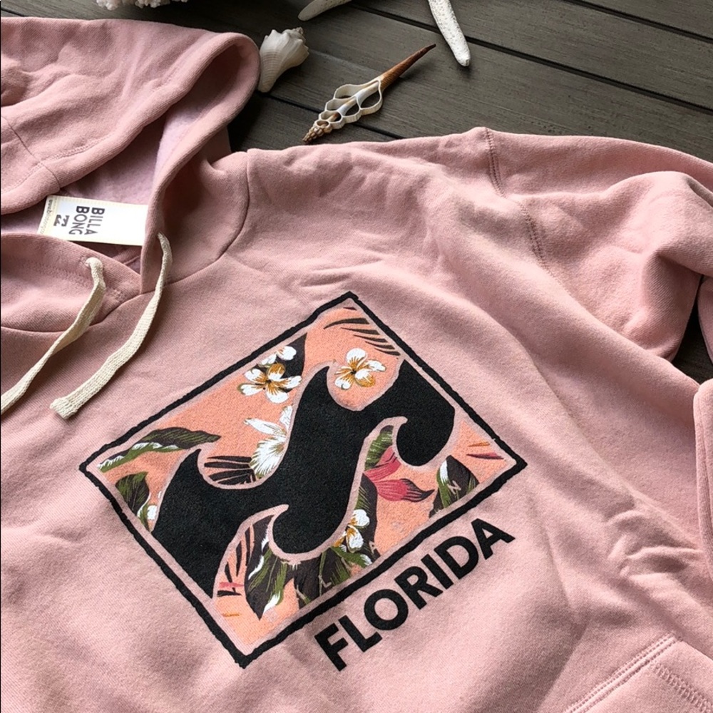 🌴🌼BILLABONG- FLOWER LOGO HOODIE SWEATSHIRT🌼 - Picture 9 of 10